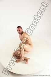 Nude Man White Laying poses - ALL Muscular Short Brown Laying poses - on side Multi angles poses Realistic